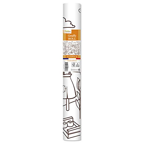 Avenue Mandarine GY082C Graffy Roll zum Ausmalen, Plakatpapier 90g, Rollen 5m x 0,35 m, für Filz- und Schreibstifte geeignet, 1 Stück, kleine Welt der Bauer Avenue Mandarine GY082C Graffy Roll zum Ausmalen, Plakatpapier 90g, Rollen 5m x 0,35 m, für Filz- und Schreibstifte geeignet, 1 Stück, kleine Welt der Bauer von Avenue Mandarine