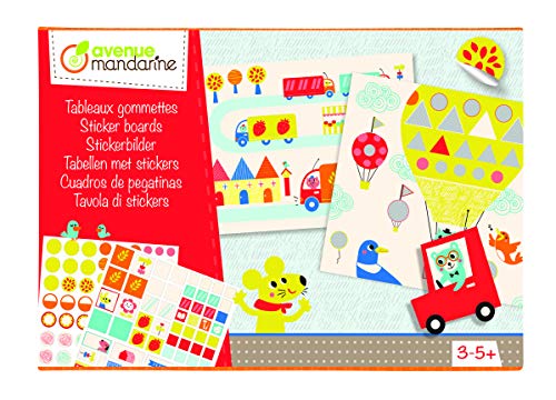 Avenue Mandarine KC053C Kreativset mit 8 Dekorbögen 15x21 cm und 3 Stickerbögen 10, 5 x 14, 8 cm, 1 Pack Stadt von Avenue Mandarine