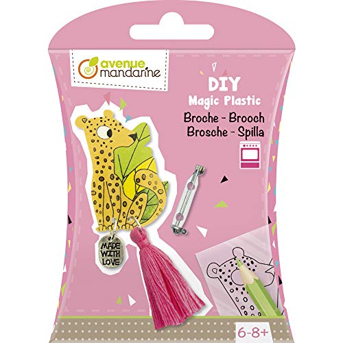 Avenue Mandarine KC076C - DIY-Box, Brosche aus Schrumpffolie zum Basteln, ideal ab 6 Jahren, 1 Box von Avenue Mandarine