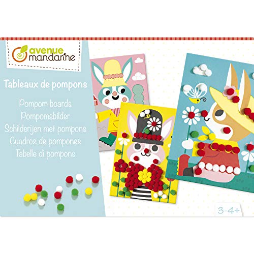 Avenue Mandarine KC122C - Kreativset Porträts mit Pompons zum Basteln, ideal ab 3 Jahren , Kaninchen, 1 Set Avenue Mandarine KC122C - Kreativset Porträts mit Pompons zum Basteln, ideal ab 3 Jahren , Kaninchen, 1 Set von Avenue Mandarine