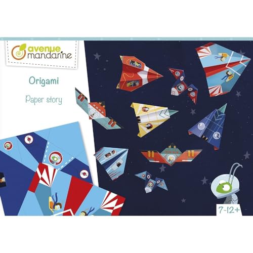 Avenue Mandarine KC126C - Kreativbox Origami, ideal ab 7 Jahren, Flugzeuge und Raketen, 1 Box von Avenue Mandarine