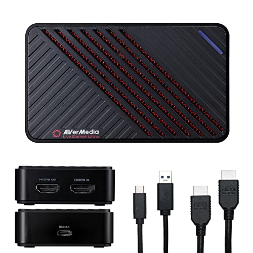 AVerMedia Live Gamer ULTRA – GC553 – Zum Aufnehmen von 4K60 HDR Inhalten – mit VRR-Unterstützung, ultraniedrige Latenz und Passthrough – Plug and Play für PS5 und Xbox Series X/S AVerMedia Live Gamer ULTRA – GC553 – Zum Aufnehmen von 4K60 HDR Inhalten – mit VRR-Unterstützung, ultraniedrige Latenz und Passthrough – Plug and Play für PS5 und Xbox Series X/S von AverMedia