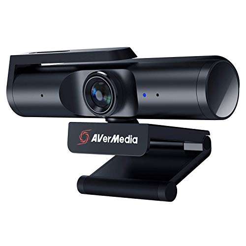 AVerMedia Live Streamer CAM 513 - 4K 30fps UHD Weitwinkel Webcam, für Gaming, Fixfokus, für Innenbeleuchtung, perfekt für OBS, Zoom, PC/Mac, Schwarz von AverMedia
