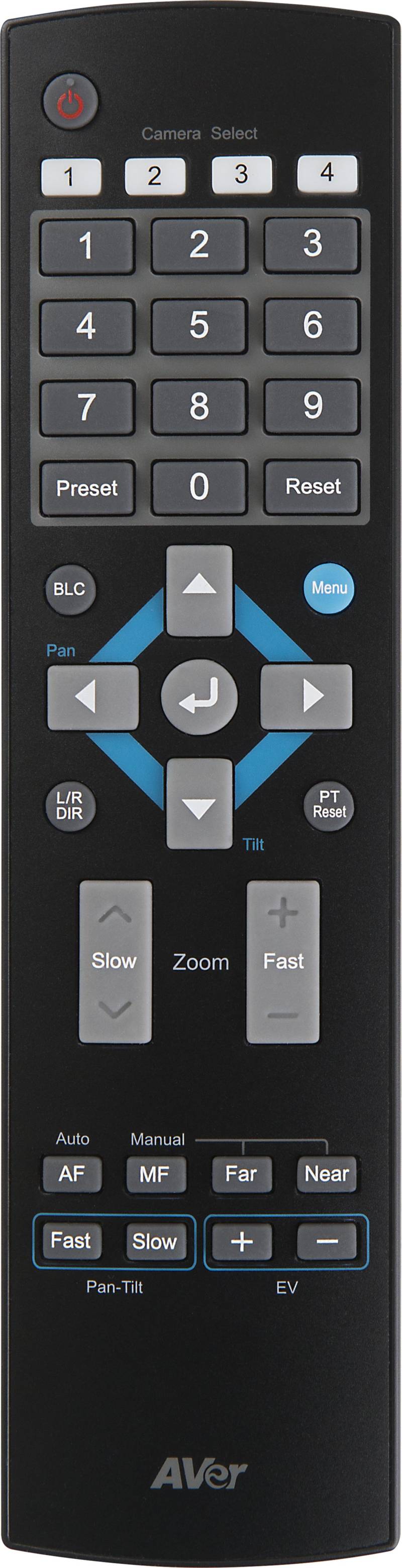AVer 0412S510-ASR Videokonferenz-Zubehör Fernbedienung Schwarz (0412S510-ASR) von Avermedia