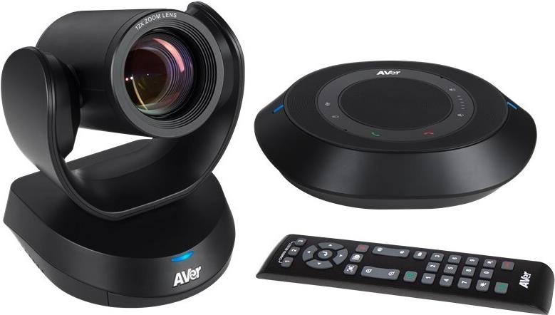 AVer CAM520 Pro3. Megapixel (ca.): 8 MP, Sensor-Typ: Sony. HD-Typ: Full HD, Maximale Video-Auflösung: 1920 x 1080 Pixel, Maximale Framerate: 60 fps. Blickwinkel (FOV): 80,5°, Optischer Zoom: 12x, Digitaler Zoom: 24x. Befestigungstyp: Stehend/Wandmontage, Produktfarbe: Schwarz (61U0120000AC) von Avermedia