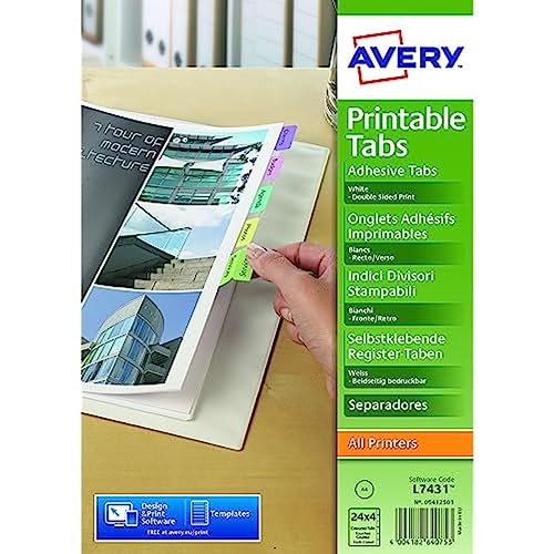 Index Tabs, farbig sortiert von Avery Dennison Zweckform