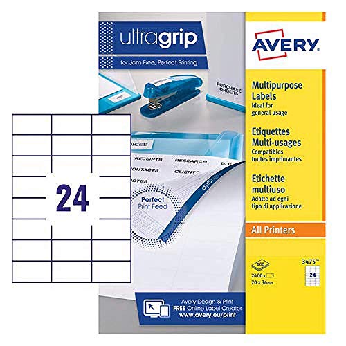 Avery 3475 Universal-Etikette (A4) von Avery Dennsion Zweckform