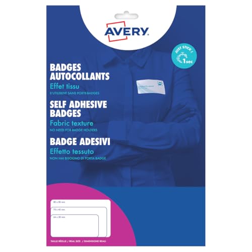 Avery L4784-20 Selbstklebende Namensschilder von Avery Dennsion Zweckform