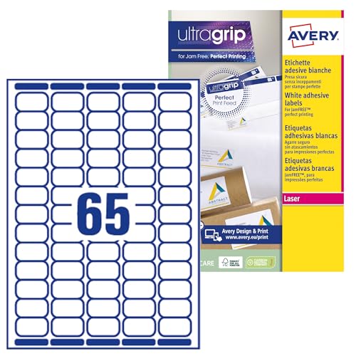 Avery Mini-Etiketten (für Laserdrucker, Value Pack) weiß von Avery Dennsion Zweckform