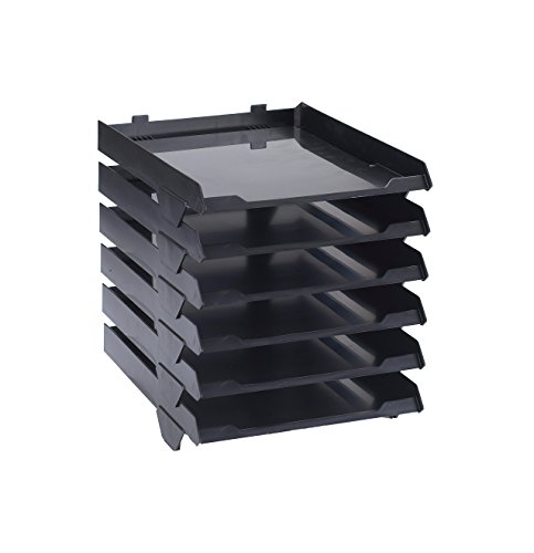 Avery Paperstack Briefablage stapelbar A4 250 x 320 x 300 mm 6 Stück schwarz von Avery