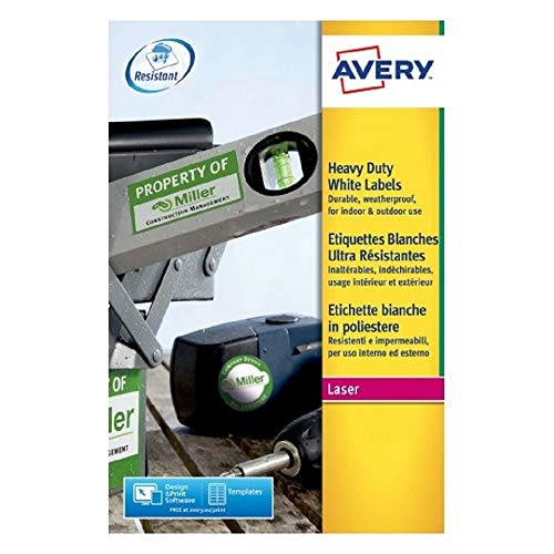Avery Strapazierfähige Etiketten für Laserdrucker Avery Strapazierfähige Etiketten für Laserdrucker von Avery Dennsion Zweckform