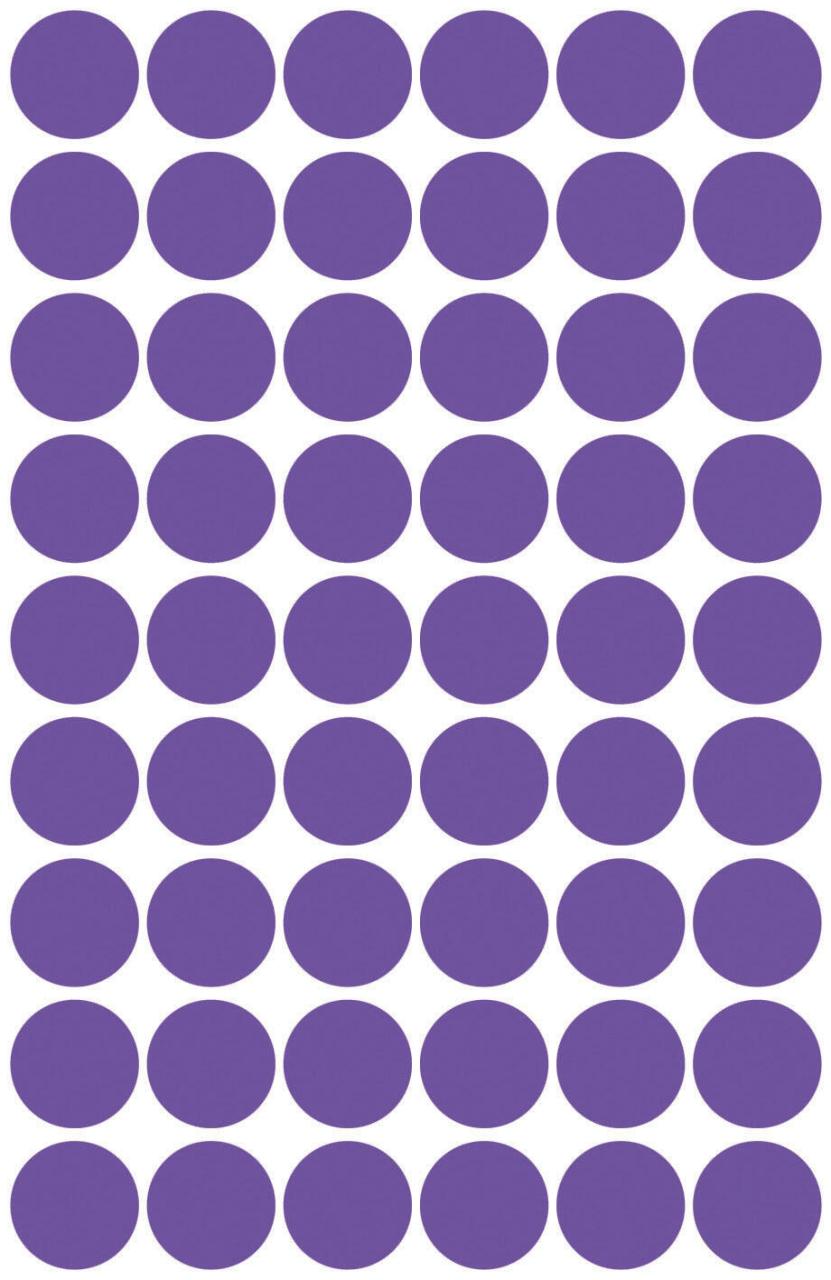 AVERY Zweckform Klebepunkte Ø 12,0 mm violett von Avery Zweckform