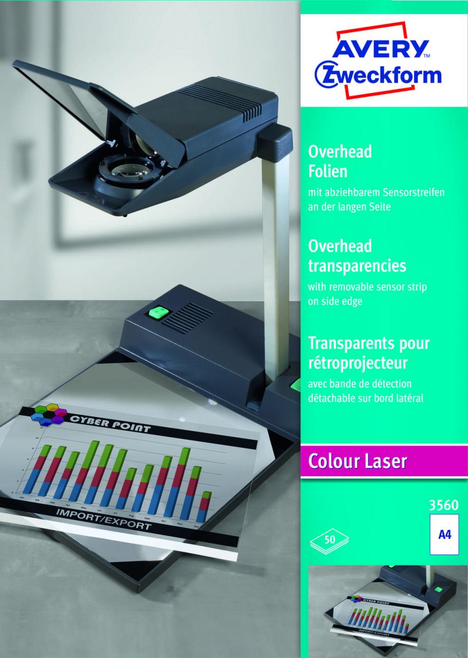 AVERY Zweckform Laserfolien 3560 transparent AVERY Zweckform Laserfolien 3560 transparent von Avery Zweckform