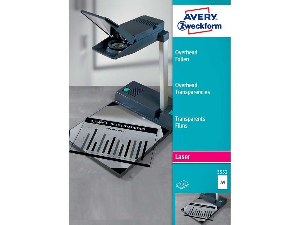 Avery Zweckform Avery Zweckform Overhead-Folien stapelverarbeitbar Farblaserdrucker Avery Zweckform Avery Zweckform Overhead-Folien stapelverarbeitbar Farblaserdrucker von Avery Zweckform