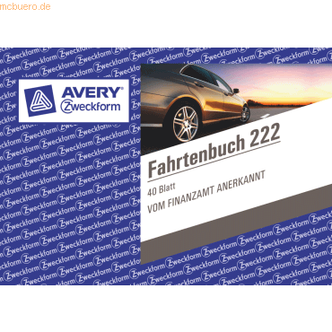 Avery Zweckform Formularbuch Fahrtenbuch A6 quer VE=40 Blatt mit Ausfü Avery Zweckform Formularbuch Fahrtenbuch A6 quer VE=40 Blatt mit Ausfü von Avery Zweckform