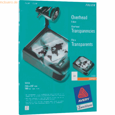 Avery Zweckform Kopierfolie A4 VE=100 Blatt Avery Zweckform Kopierfolie A4 VE=100 Blatt von Avery Zweckform