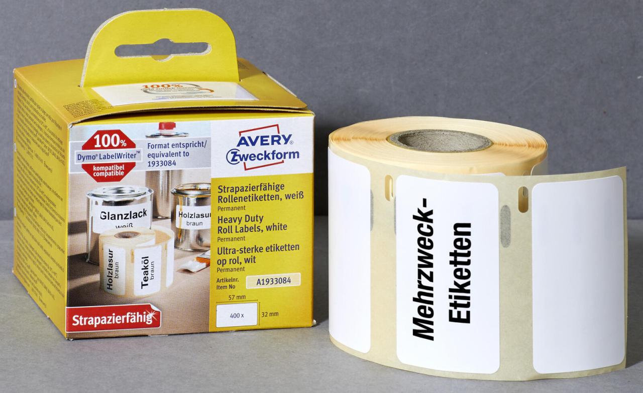 Hochleistungs-Vielzweck-Etiketten Hochleistungs-Vielzweck-Etiketten von Avery Zweckform