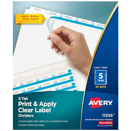 Avery (03300) Economy Binder, 2,5 cm, runde Ringe, 175 Blatt, Blau 50 Sets (4-Pack) von Avery