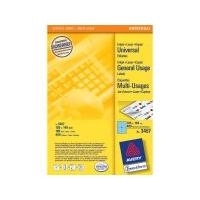 Avery - Aktenetiketten (File Folder Labels) - Blau - 105 x 148 mm - 400 Etikett(en) (100 Bogen x 4) (3457) von Avery