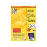 Avery - Aktenetiketten (File Folder Labels) - Rot - 70 x 37 mm - 2400 Etikett(en) (100 Bogen x 24) (3448) von Avery