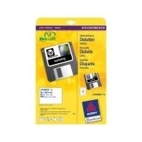 Avery Diskette Labels - Weiß - 70 x 50.8 mm 250 Etikett(en) (25 Bogen x 10) Diskettenetiketten von Avery