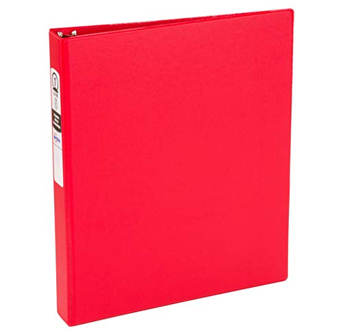 Avery Economy 03310 Ringbuch, 2,5 cm runde Ringe, 12 rote Ordner von Avery