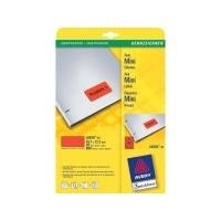 Avery - Etiketten - Rot - A4 (210 x 297 mm) - 20 Stck. 48) (L6038-20) von Avery