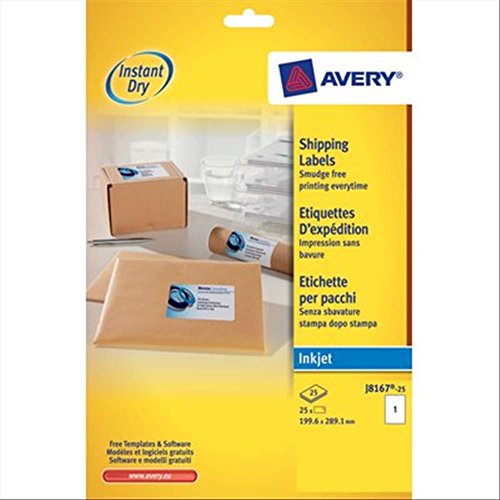 Avery J8 Quick Dry Etiketten 199.6 x 289.1 weiß von Avery