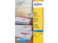 Avery J8159-25, Weiß, Tintenstrahl, 63.5 x 33.9mm, A4, 600 Stück(e), 25 Blätter von Avery