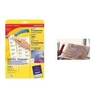 Avery L4770 - Transparente Adressenetiketten - 25,4 x 45,7 mm - 1000 Stck. (25 Bogen x 40) (L4770-25) von Avery