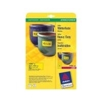 Avery L6105-20 - Polyesteretiketten - Gelb - 29,6 x 63,5 mm - 540 Etikett(en) (20 Bogen x 27) (L6105-20) von Avery