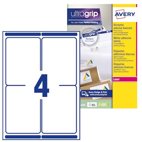 Avery L7 Etiketten 99.1 x 139 Bianco von Avery