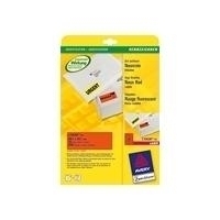 Avery L7263R - Etiketten - Neonrot - 38,1 x 99,1 mm 350 Etikett(en) (25 Bogen x 14) (L7264R-25) von Avery