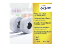 Avery PLP1226, Weiß, Preisschild, Dauerhaft, Papier, 26 mm, 12 mm von Avery