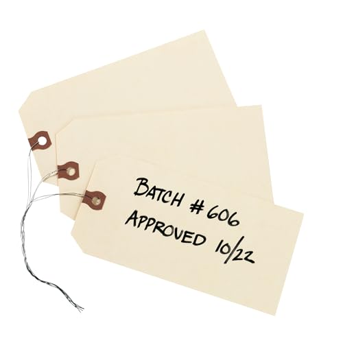 Avery Versandanhänger mit Draht, 11,5 pt. Lager, 15,5 x 8,9 cm, 1.000 Manila-Hängeetiketten (12608) von Avery
