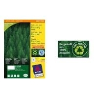 Avery Zweckform - A6 (105 x 148 mm) 400 Etikett(en) (100 Bogen x 4) recycelte Etiketten von Avery