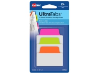 Avery-Zweckform Indeksfaner 74753 24 M./Packung Neongrün, Neon-Orange, Neon-Pink von Avery