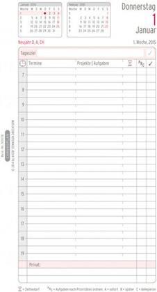 Avery Zweckform Kalendereinlage 2025 Jahres-Set Midi 9.6 x 17.2 cm (50535) von Avery