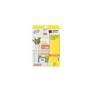 Avery Zweckform Universal - Etiketten - weiß - A4 (210 x 297 mm) - 10 Etikett(en) (10 Bogen x 10) - (6125) von Avery