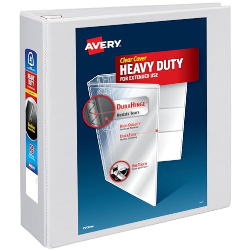 Avery robuste Aluminiumguss EZD Referenz View Weiß Binder 10,16 cm (4 Zoll) 1 Stück weiß von AVERY-DENNISON