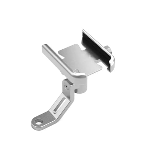 Avfpra Motorrad Navigationshalterung Für Kawasaki ER-5 Für ER5 ER 5 Motorrad Lenker Rückspiegel Handy Halter GPS Stand Halterung Halterung Motorrad(Silver Mirror Mount) von Avfpra
