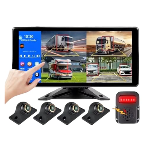Rückfahrkamera 1036 Zoll 4-Kanal Split Screen Blind Spot BSD Alarm Onboard DVR Video Recorder Monitor 170°AHD1080P Kamera Für Wohnmobil/LKW/Bus Auto Rückfahrkamera(Monitor add 4pcs 899,64G TF Card) Rückfahrkamera 1036 Zoll 4-Kanal Split Screen Blind Spot BSD Alarm Onboard DVR Video Recorder Monitor 170°AHD1080P Kamera Für Wohnmobil/LKW/Bus Auto Rückfahrkamera(Monitor add 4pcs 899,64G TF Card) von Avfpra
