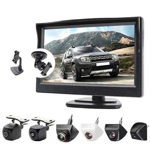 Rückfahrkamera 5 Zoll AHD IPS Monitor 1920 * 1080P High Definition 170 Grad Sternenlicht Nachtsicht Fahrzeug Kamera Reverse Für Auto Auto Rückfahrkamera(WGAHD818) von Avfpra