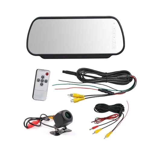 Rückfahrkamera 7-Zoll-Rückfahrkamera-Monitor-Kit, Auto-Rückfahrkamera-Parkmonitor Mit Weißem Spiegel Und Nachtsicht-Rückfahrkamera Auto Rückfahrkamera(Wireless Version) von Avfpra