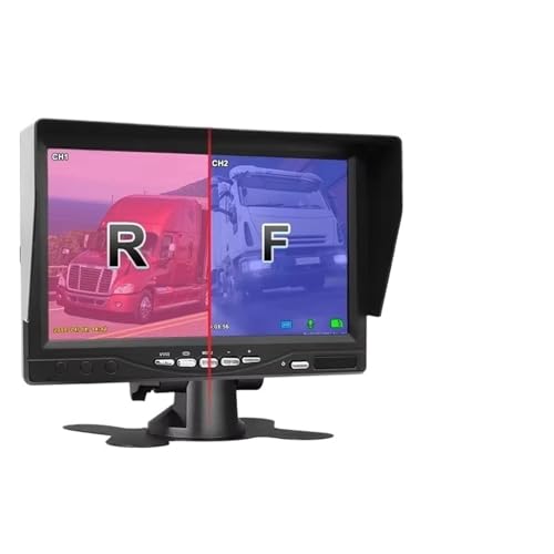 Rückfahrkamera AHD Aufnahme DVR 7 Zoll Automonitor Mit 1920 * 1080P Fahrzeugrückansichtkamera Für LKW-Bus-Unterstützung SD-Karte Auto Rückfahrkamera(Only AV Monitor A709) von Avfpra