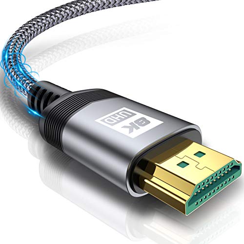 4K HDMI 2.0 Kabel AviBrex Ultra HD 48Gbps Ethernet High Speed 4K@120HzHDCP 2.2 & 2.3 UHD HDR 10+ Dolby Vision 3D VRR Kompatibel mit PS5 4 34K Gaming TV BlurayPlayer Projektor (1.1m grey) von AviBrex