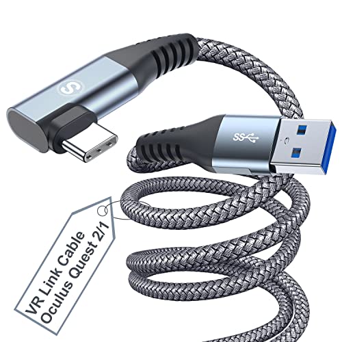AviBrex Link Kabel 3M,Kompatibel mit Quest2 Zubehör und PC/Steam VR, High Speed PC Datenübertragung, USB 3.0 zu USB C Kabel für VR Headset und Gaming PC von AviBrex
