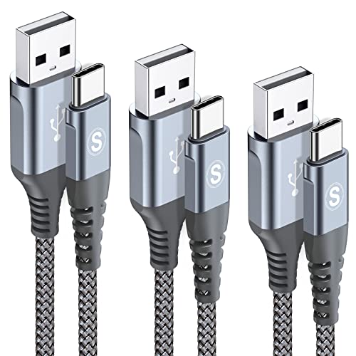 AviBrex USB C Kabel 3.1A [3Stück 2m+2m+2m] Schnellladung, Ladekabel USB C Nylon Type C Kabel für Samsung Galaxy S23 S22 S21 S20 S10 S9 S8 Plus/Ultra/FE,Note 10/9/8,A71 A53 A52 A51 A33 A22 A12, Mi9/8 von AviBrex