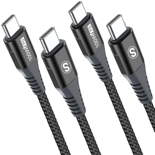 USB C auf USB C Charger Cable 100W [ 3M 2 Pieces ] iPhone 16 Charger Cord for iPhone 16 15 Pro Max Plus,MacBook,iPad Pro Air 4 5 Mini 6,Samsung Galaxy S25 S24 S23 S22 S21,A55 A54 A15,Pixel Moto von AviBrex