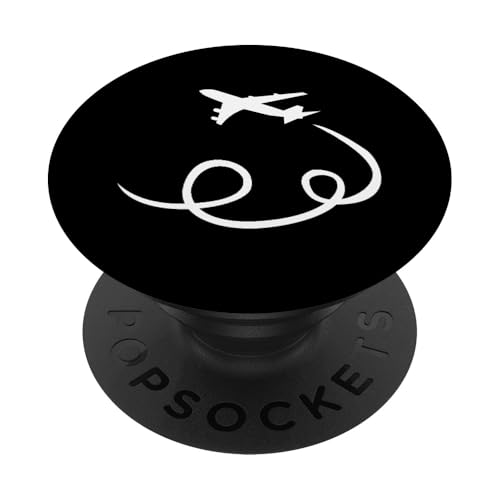 Flugzeug fliegen PopSockets PopGrip: Ausziehbarer Sockel und Griff für Handys/Tablets mit Tauschbarem Top PopSockets Klebender PopGrip von Aviation Merch